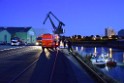 Havarie Wassereinbruch Motorraum beim Schiff Koeln Niehl Niehler Hafen P280
